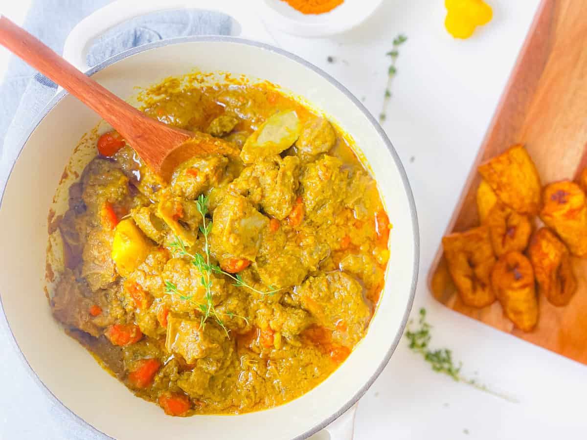 curry goat - oven cooked