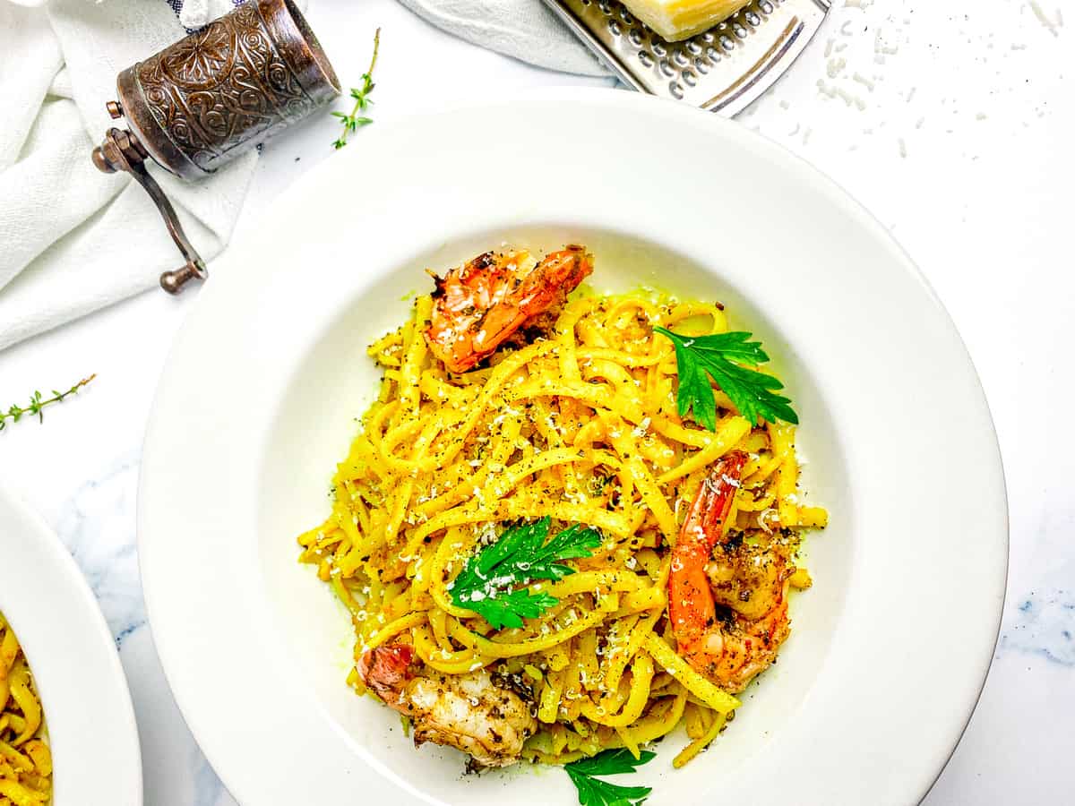 curry fettucine with jerk shrimp_6218