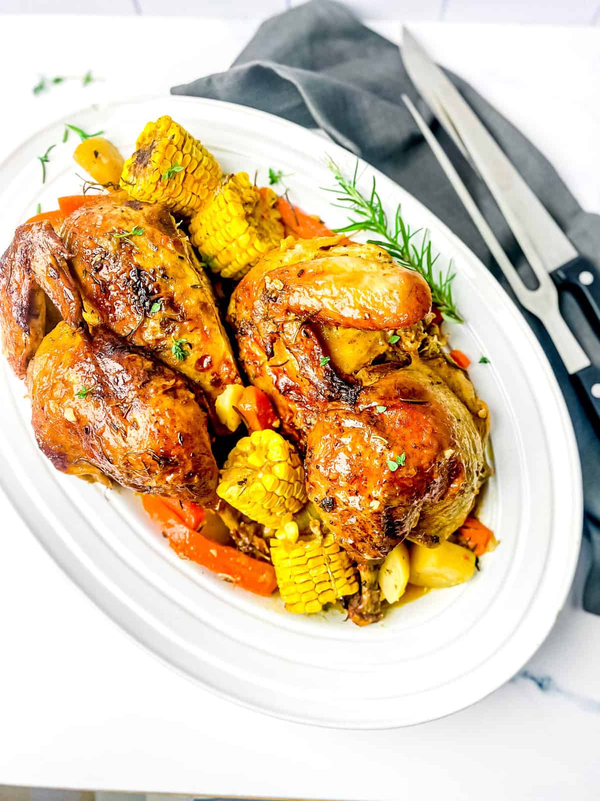 garlic herb roasted chicken (spatchcocked)_0488