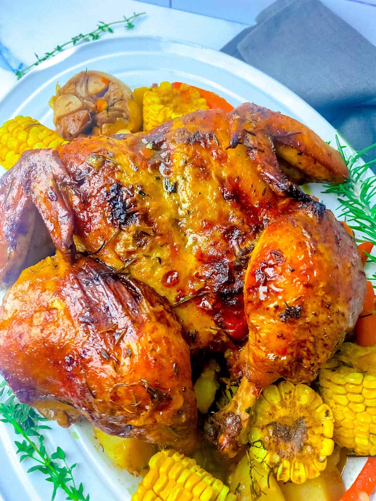 herb garlic roasted chicken _0423