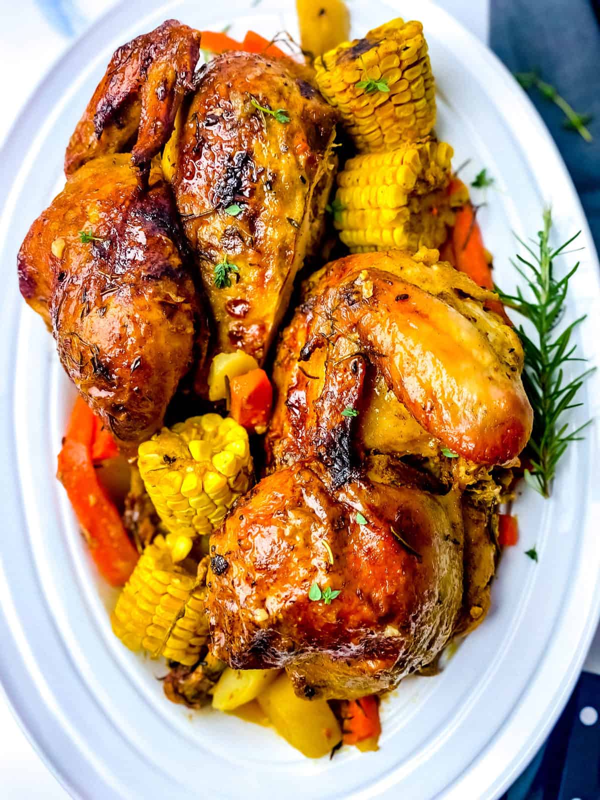 herb garlic roasted chicken _0493