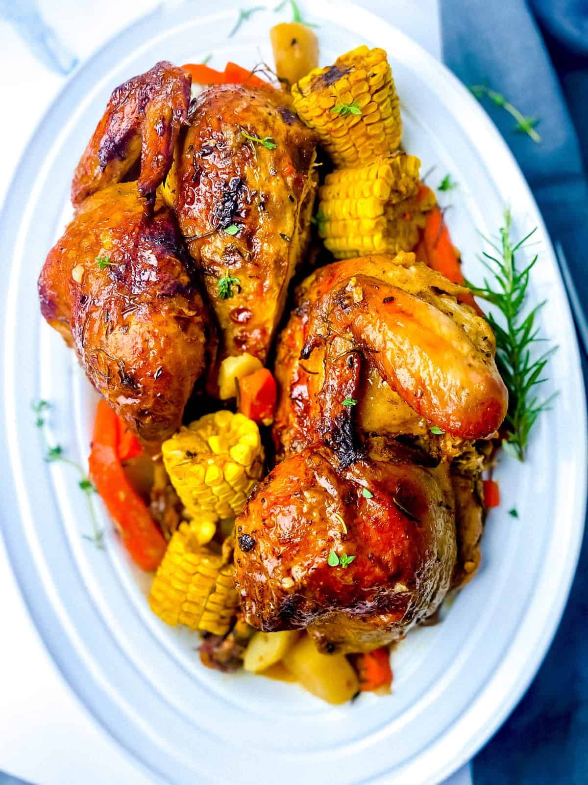 herb garlic roasted chicken _0494